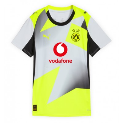 Camiseta Borussia Dortmund Jobe Bellingham #7 Segunda Equipación Replica 2025-26 para mujer mangas cortas Camiseta Borussia Dortmund Jobe Bellingham #7 Segunda Equipación Replica 2025-26 para mujer mangas cortas